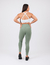 LEGGING CÓS DRAPEADA VERDE AURA PWRD BY COFFEE - comprar online