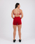 SHORT EMPINA BUMBUM CHERRY POWER PWRD BY COFFEE