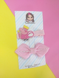 Hair clips Peppa pig