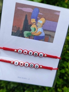 PULSERAS LOS SIMPSONS ATARDECER PARA COMPARTIR