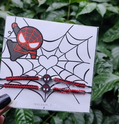 PULSERAS DE SPIDERMAN FIMO 1 PARA COMPARTIR,