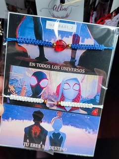 PULSERAS SPIDERMAN CORAZÓN PARA COMPARTIR