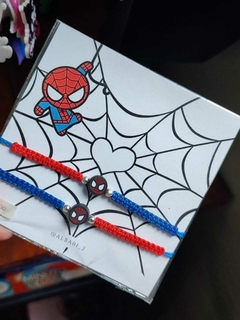 PULSERAS DE SPIDERMAN FIMO 2 PARA COMPARTIR