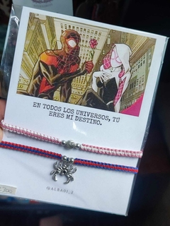 PULSERA SPIDERMAN VERSO PARA COMPARTIR