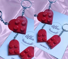 LLAVEROS CORAZÓN 3D PARA COMPARTIR