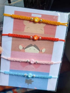 PULSERAS WINNIE THE POOH PARA COMPARTIR.