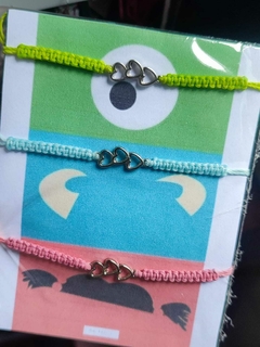 PULSERAS DE MONSTER INC X3 PARA COMPARTIR