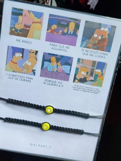 PULSERAS DE LOS SIMPSON 2 PARA COMPARTIR