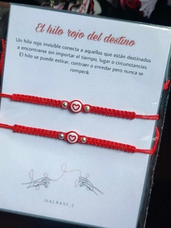 PULSERA HILO ROJO PARA COMPARTIR