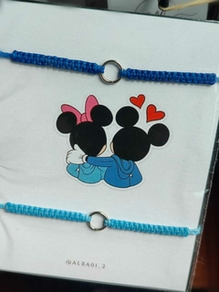 PULSERAS DE MINNIE Y MICKEY PARA COMPARTIR