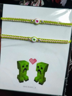 PULSERAS MINECRAFT PARA COMPARTIR