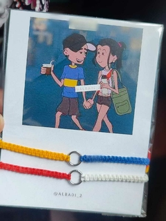 PULSERA DE BOCA Y RIVER PARA COMPARTIR MATE PLANA