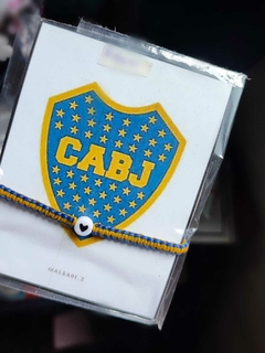 PULSERA DE BOCA JUNIORS CORAZÓN 1