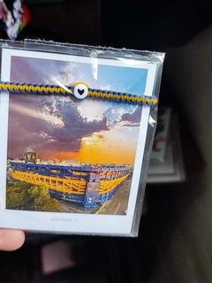 PULSERA DE BOCA JUNIORS CORAZÓN 2