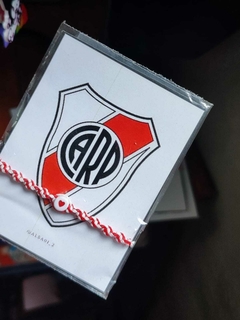 PULSERA RIVER PLATE CORAZÓN CIRCULAR