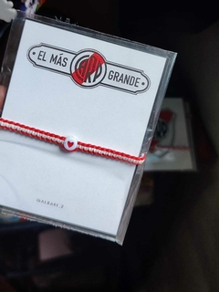PULSERA RIVER PLATE CORAZÓN ROJO - comprar online