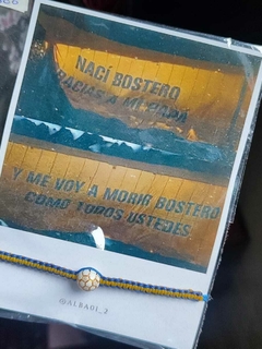 PULSERA DE BOCA JUNIORS PELOTA 2