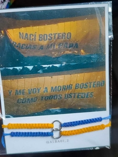 PULSERAS DE BOCA JUNIORS PARA COMPARTIR