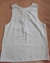 Blusa Regata Branca Detalhe Costas - comprar online