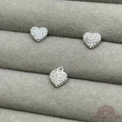 Conjunto Brincos + Pingente Coração Cravejado - comprar online