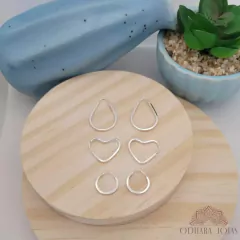 Trio de Brincos Argolas - ODHARA JÓIAS