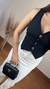 Saia Jeans Midi com Fenda Off White Annis - loja online