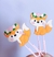 Kit 2 clips decorados Raposa