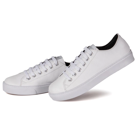 Tênis Casual Feminino em Couro 100% Legítimo