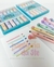 Kit Marca texto Patinha Music 6 cores Papelaria Fofa Kawaii
