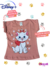 Baby Look Infantil Gatinha Marie