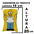 Almofada Homer os Simpsons 26cm - comprar online