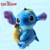 Pelúcia Stitch 26 cm com Óculos de Abacaxi e Banana - Lilo & Stitch