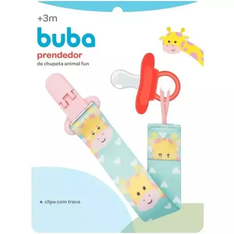 PRENDEDOR CHUPETA ANIMAL FUN BUBA
