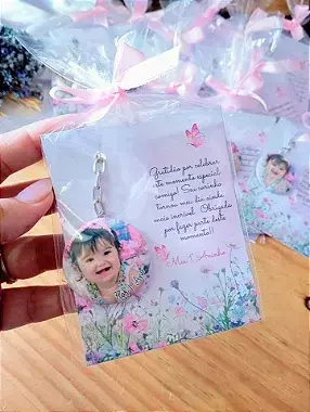 Chaveiro boton com cartão - comprar online