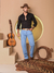 Calça Jeans Tradicional Country Reta Delave Stone