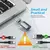Carregador Micro USB Tipo C Conector Magnético, 3 em 1 Conversor de Carregament