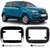 MOLDURA 2 DIN FIAT MOBI PRETO FOSCO 4009 (7898478310713)