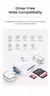 Leitor de cartão de memória Elough-Smart, 6 em 1, OTG, Tipo C, Micro SD, Flash
