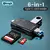 Leitor de cartão de memória Elough-Smart, 6 em 1, OTG, Tipo C, Micro SD, Flash