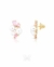 Brinco Pink Blush Dourado/Pérola Branca