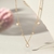 Colar Gotinhas Zirconias Cristal - 45 cm - comprar online