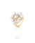 Anel Star Pearl com pérolas Shell e Zircônias Coloridas