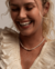 Colar Pearl Matte Organic com detalhes em ouro fosco - 0,38 cm - comprar online