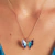 Colar Borboleta Esmaltada Cravejada - comprar online