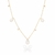 Colar Gotinhas Zirconias Cristal - 45 cm