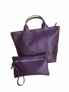 CARTERA BUENOS AIRES + SOBRE/NECESER BURGUNDY