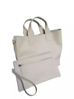 CARTERA BUENOS AIRES + SOBRE/NECESER NATURAL CON CIERRE
