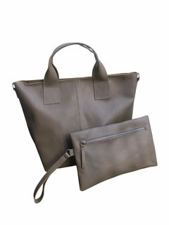 CARTERA BUENOS AIRES + SOBRE/NECESER GRIS - Berta Aguado