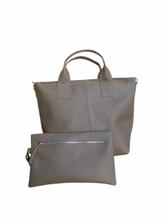 CARTERA BUENOS AIRES + SOBRE/NECESER GRIS
