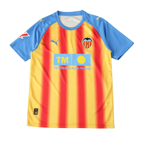 Camisa Valencia Third 25/26 - Torcedor Puma Masculina - Amarela com detalhes em vermelho e azul - comprar online